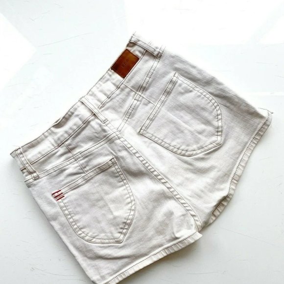 White Urban Outfitters BDG Spade High-Rise Pin-Up Shorts - Picture 4 of 15